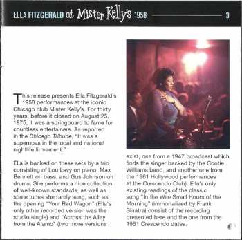 2CD Ella Fitzgerald: At Mister Kelly's 1958