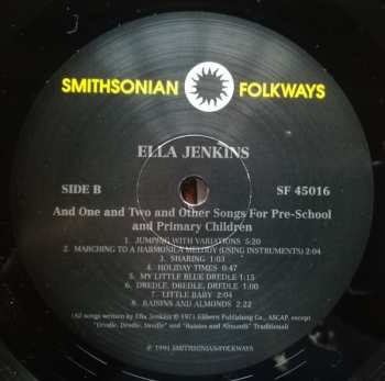 LP Ella Jenkins: And One And Two And Other Songs For Pre-School And Primary Children