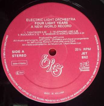 4LP/Box Set Electric Light Orchestra: Four Light Years