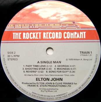 LP Elton John: A Single Man