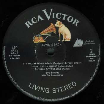 2LP Elvis Presley: Elvis Is Back!