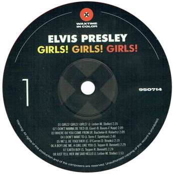 LP Elvis Presley: Girls! Girls! Girls! LTD | CLR