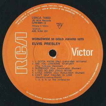 4LP/Box Set Elvis Presley: Worldwide 50 Gold Award Hits