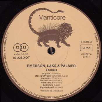 LP Emerson, Lake & Palmer: Tarkus