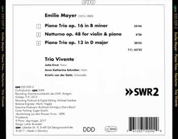 CD Emilie Mayer: Piano Trios; Notturno