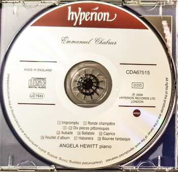 CD Emmanuel Chabrier: Piano Music