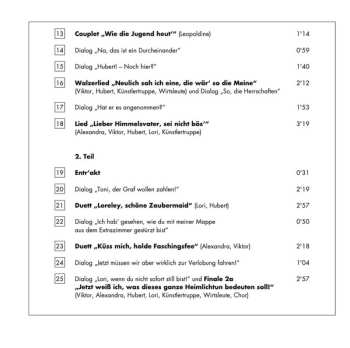 CD Chor Des Theaters Am Gärtnerplatz München: Die Faschingsfee