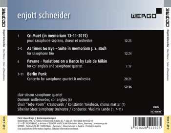 CD Enjott Schneider: Clair-Obscur - Colors Of Saxophones
