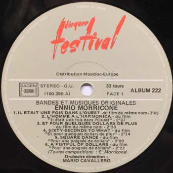 2LP Ennio Morricone: Bandes Et Musiques Originales