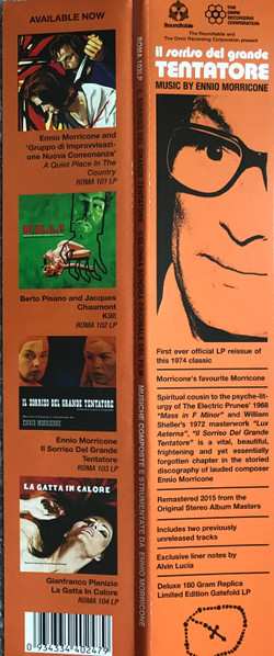 LP Ennio Morricone: Il Sorriso Del Grande Tentatore (Colonna Sonora Originale) LTD