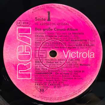 2LP Enrico Caruso: Das Grosse Caruso Album