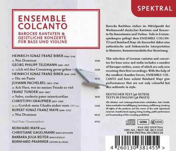 CD Ensemble Colcanto: Barocke Kantaten & Geistliche Konzerte Für Bass Und Violine