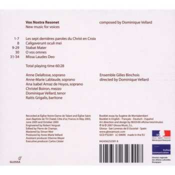 CD Ensemble Gilles Binchois: Vox Nostra Resonet: New Music For Voices
