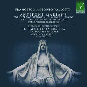 CD Italico Splendore: Antifone Mariane (For Soprano, Strings And Basso Continuo)