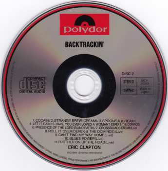 2CD Eric Clapton: Backtrackin' (22 Tracks Spanning The Career Of A Rock Legend)