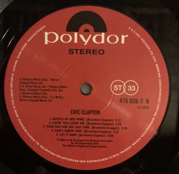 LP Eric Clapton: Eric Clapton
