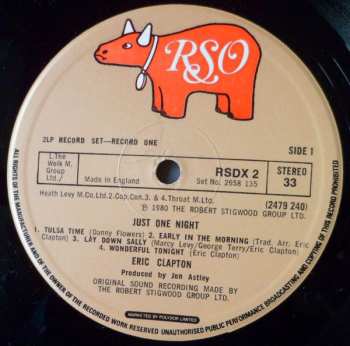 2LP Eric Clapton: Just One Night