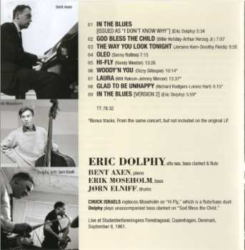 CD Eric Dolphy: In Europe LTD
