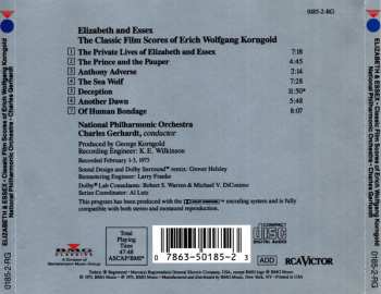 CD Erich Wolfgang Korngold: Elizabeth And Essex (The Classic Film Scores Of Erich Wolfgang Korngold)