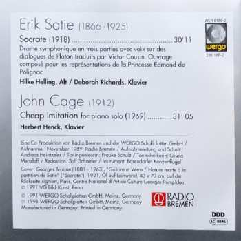CD Erik Satie: Socrate / Cheap Imitation