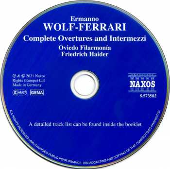 CD Friedrich Haider: Complete Overtures & Intermezzi