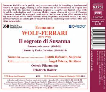 CD Friedrich Haider: Il Segreto Di Susanna; Serenade For Strings