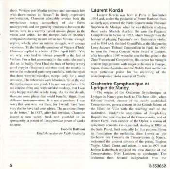 CD Ernest Chausson: Symphony In B Flat Major • Poème • Viviane