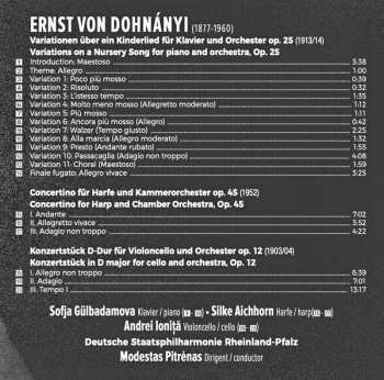CD Staatsphilharmonie Rheinland-Pfalz: Concertos / Variations On A Nursery Song