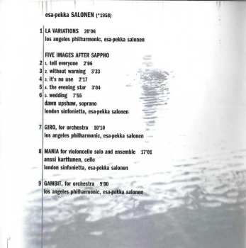 CD Esa-Pekka Salonen: LA Variations / Five Images After Sappho / Mania / Gambit / Giro