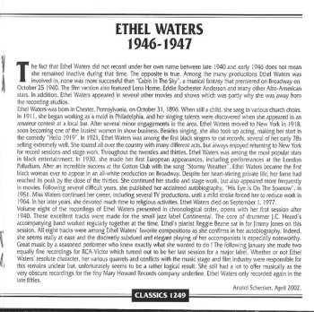 CD Ethel Waters: 1946-1947