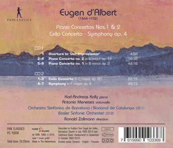 2CD Antonio Meneses: Piano Concertos Nos. 1 & 2, Cello Concerto, Symphony Op. 4