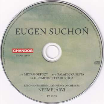 CD Estonian National Symphony Orchestra: Symfonietta Rustica, Baladická Suita, Metamorfózy