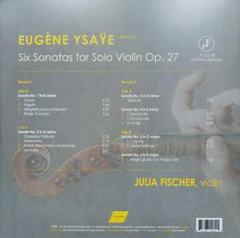 2LP Julia Fischer: Six Sonatas For Solo Violin LTD