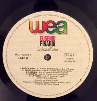 LP Eugenio Finardi: La Forza Dell'Amore