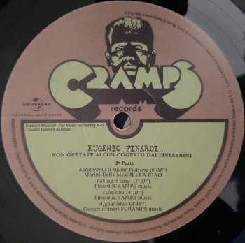 LP Eugenio Finardi: Non Gettate Alcun Oggetto Dai Finestrini