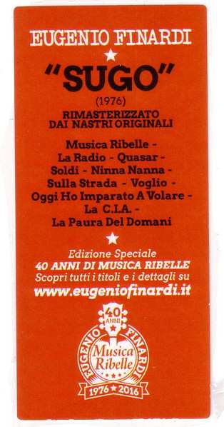 CD Eugenio Finardi: Sugo
