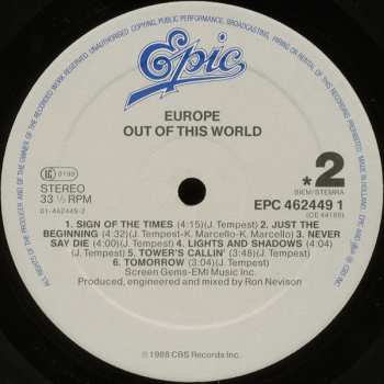 LP Europe: Out Of This World