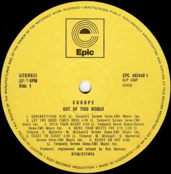 LP Europe: Out Of This World