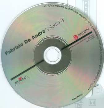 CD Fabrizio De André: Volume 3