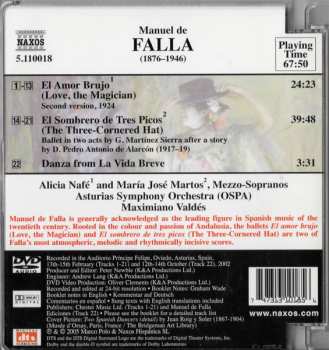 DVD Manuel de Falla: El Sombrero De Tres Picos / El Amor Brujo