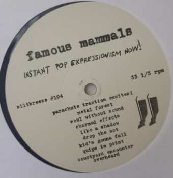 LP Famous Mammals: Instant Pop Expressionism Now!