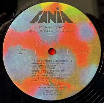 2LP Fania All Stars: Live At Yankee Stadium (Vol. 1 & 2)