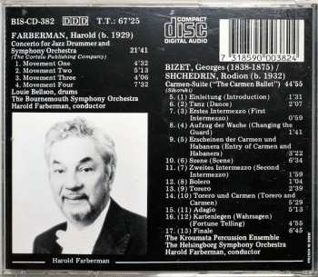 CD Georges Bizet: Concerto For Jazz Drummer & Symphony Orchestra/Carmen Suite (The Carmen Ballet)