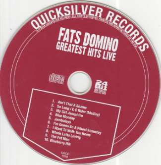CD Fats Domino: Greatest Hits Live