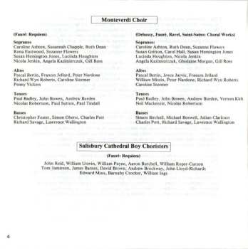 CD John Eliot Gardiner: Requiem (Original Orchestration) - Choral Works = Œuvres Chorales: Debussy - Saint-Saëns - Ravel - Fauré