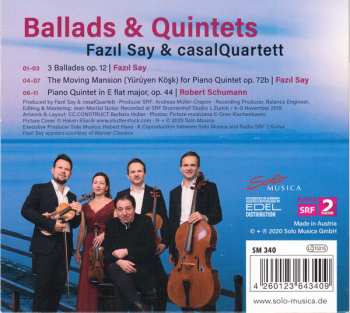 CD Fazıl Say: Ballads & Quintets