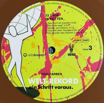 2LP Fehlfarben: 33 Tage In Ketten CLR | LTD