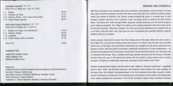 CD Feininger Trio: Brahms·Korngold Piano Trios
