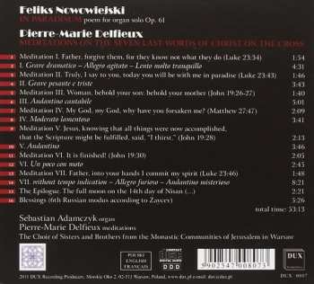 CD Feliks Nowowiejski: In Paradisum Op. 61 | Passion Meditations