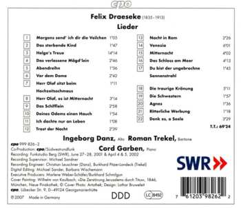 CD Felix Draeseke: Lieder
